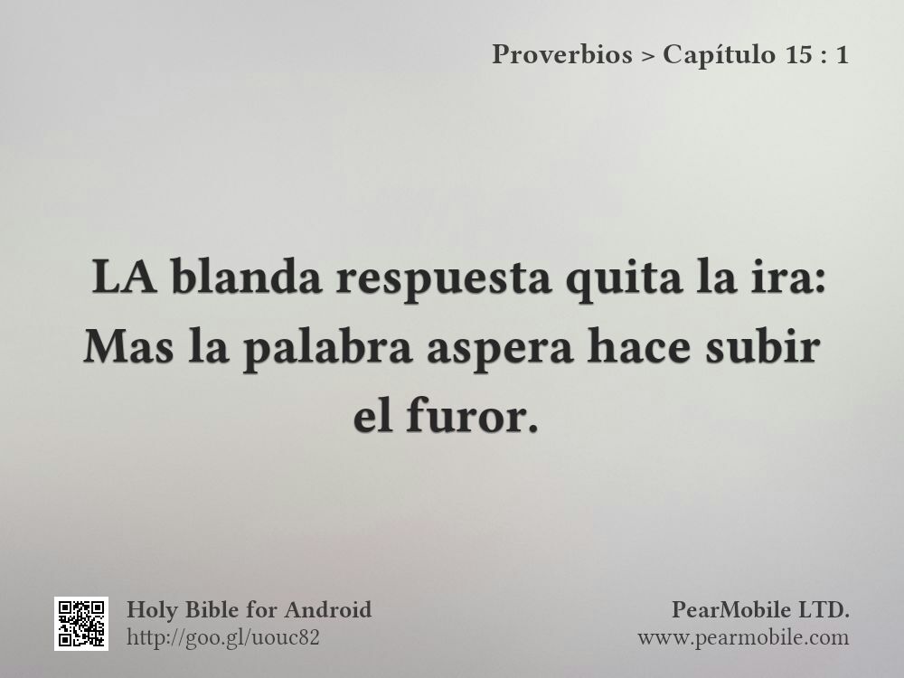 Proverbios, Capítulo 15:1